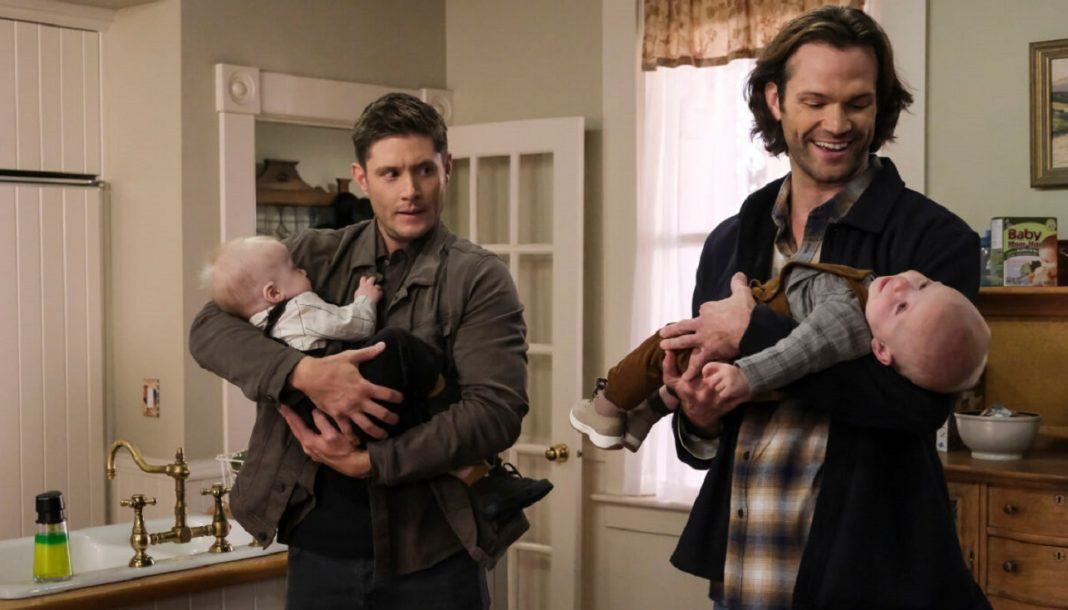 supernatural 1510 heroes journey winchester brothers holding babies cute