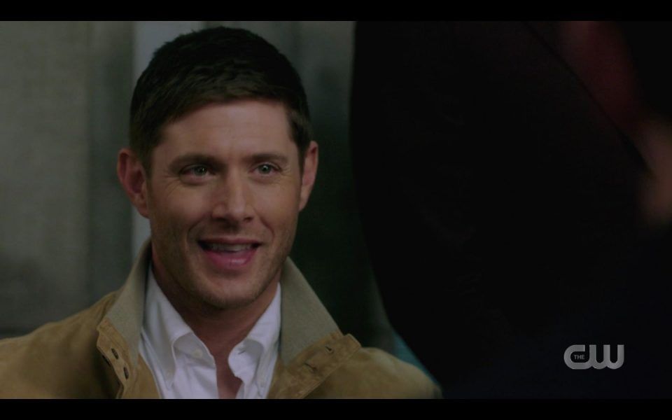 AU Dean Winchester smiling telling real Dean about baby Impala