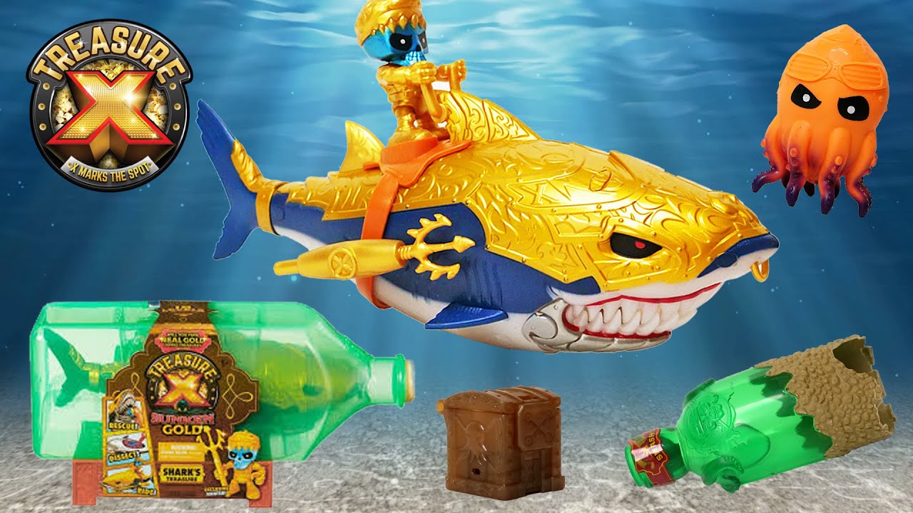 Treasure X Figures Sunken Gold Shark Lot
