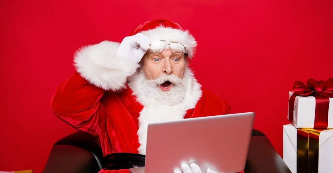 santa claus forced online this holiday season 2020 images