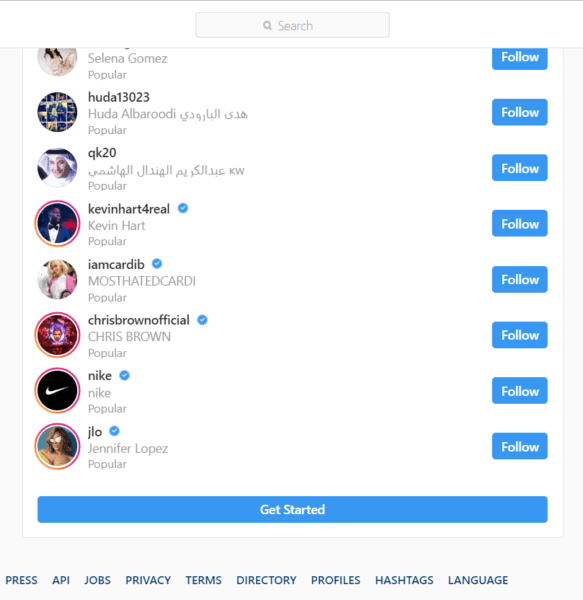 Instagram list of accounts to follow images