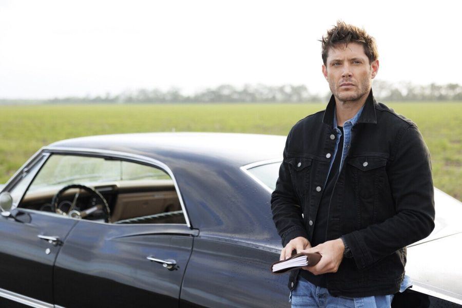 Jensen Ackles as Dean Winchester in The Winchesers with baby Impala