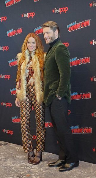 Jensen Ackles with wife Danneel talk The Winchesters Supernatural with MTTG Lynn Zuberniss NYCC