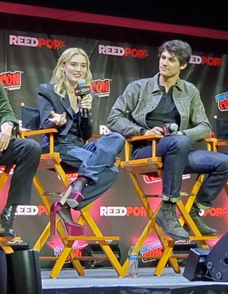 Meg Donnelly Drake Rodger on Winchesters panlel new york comic con