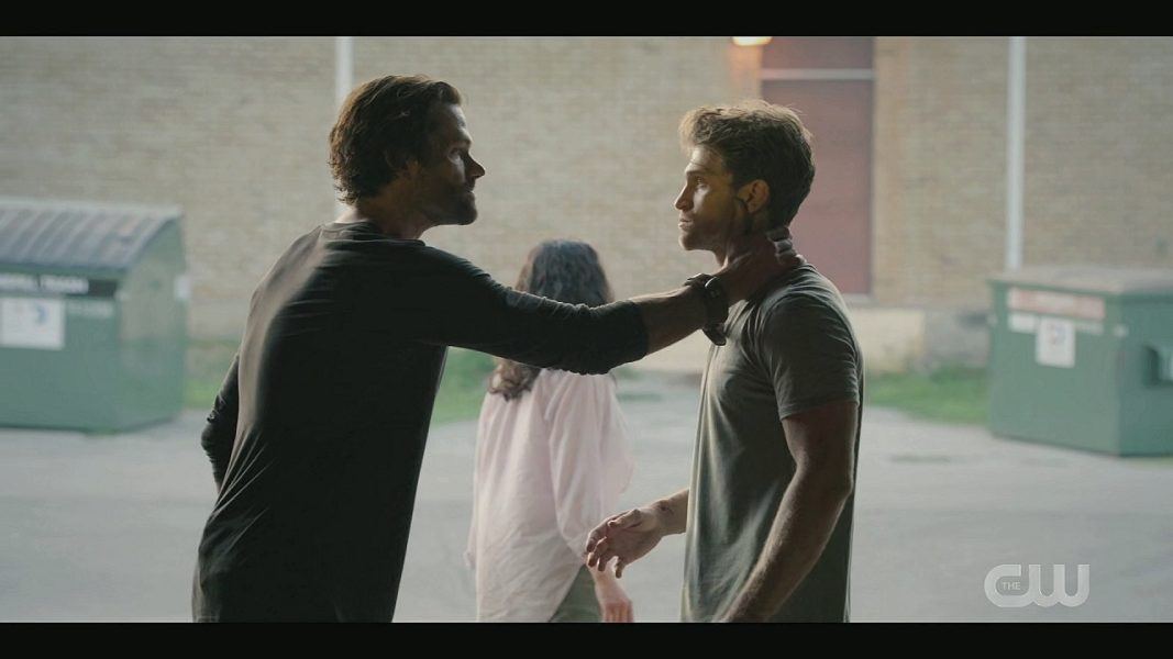 Cordell Walker grabbing gay brother Liams neck to protect him 3.02.