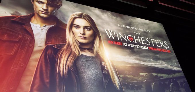 Winchesters poster with drake rodger supernatural prequel