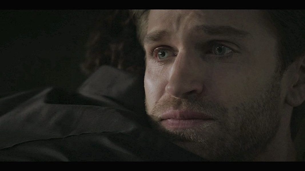 Keegan Allen teary eyed over Jared Padalecki love scene with him on Walker set.