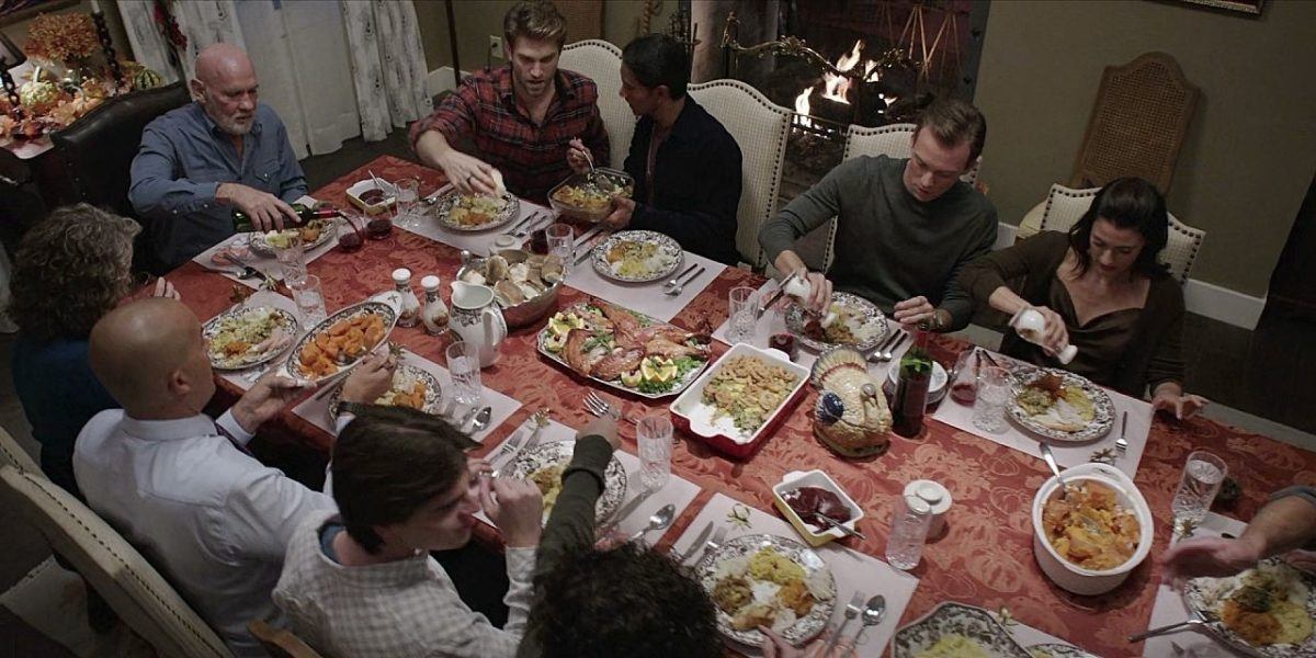 Walker 3.07 Thanksgiving dinner about to get nasty dirty with gay Keegan Allen.