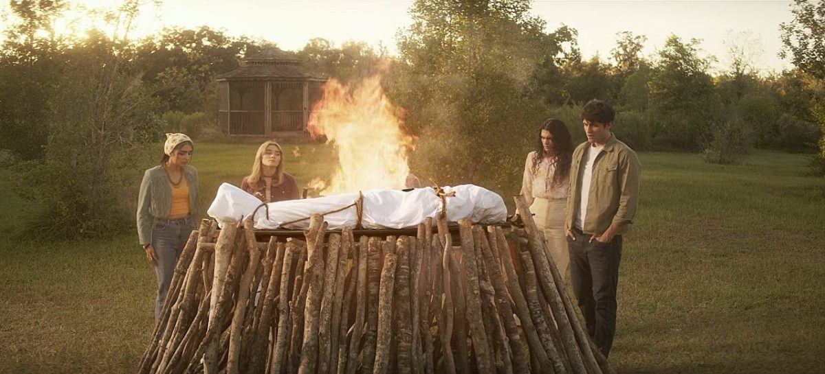 Winchesters hunters burial with burning the body up for John and Mary.