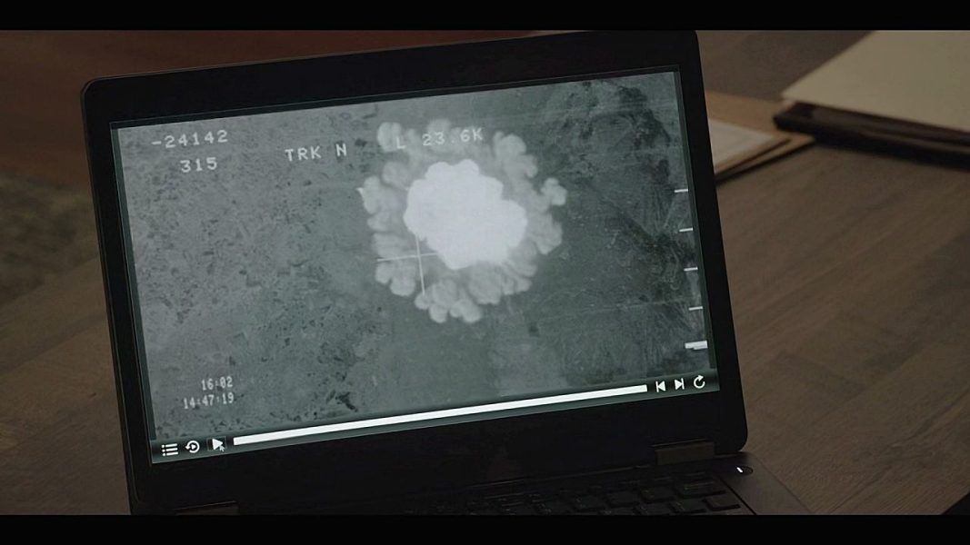 Walker showing drone footage from night Coop died in Afghanistan 2023.