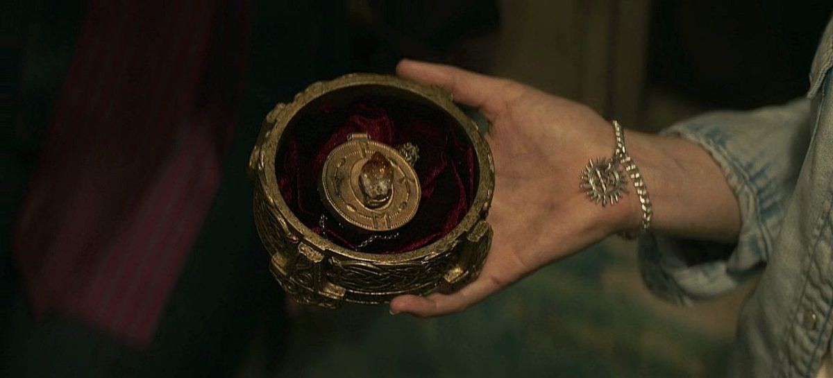 Big amulet scene from Supernatural for The Winchestesr Cast Your Fate to the Wind.