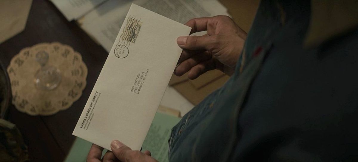 John Winchester finds letter from Kansas State University for Mary 1.10.