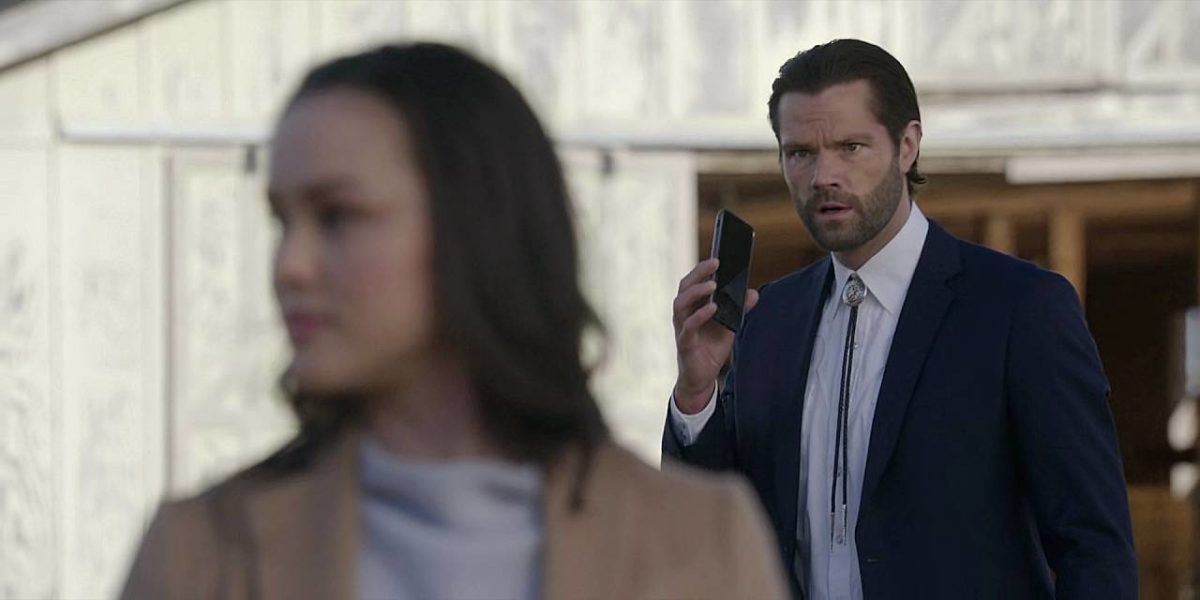 Walker Jared Padalecki on phone with director finding out about on set explosion about to hit Julia actress killing her instantly.