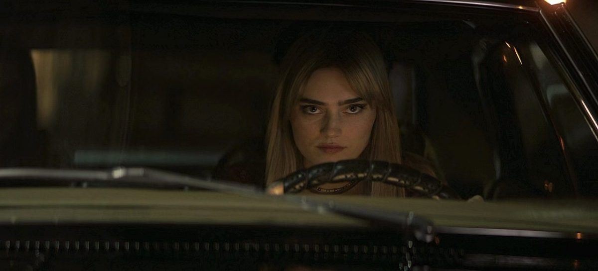 Meg Donnelly Mary Winchester driving baby impala.