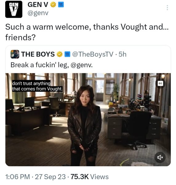 Gen V Don't trust Voight funny social media post
