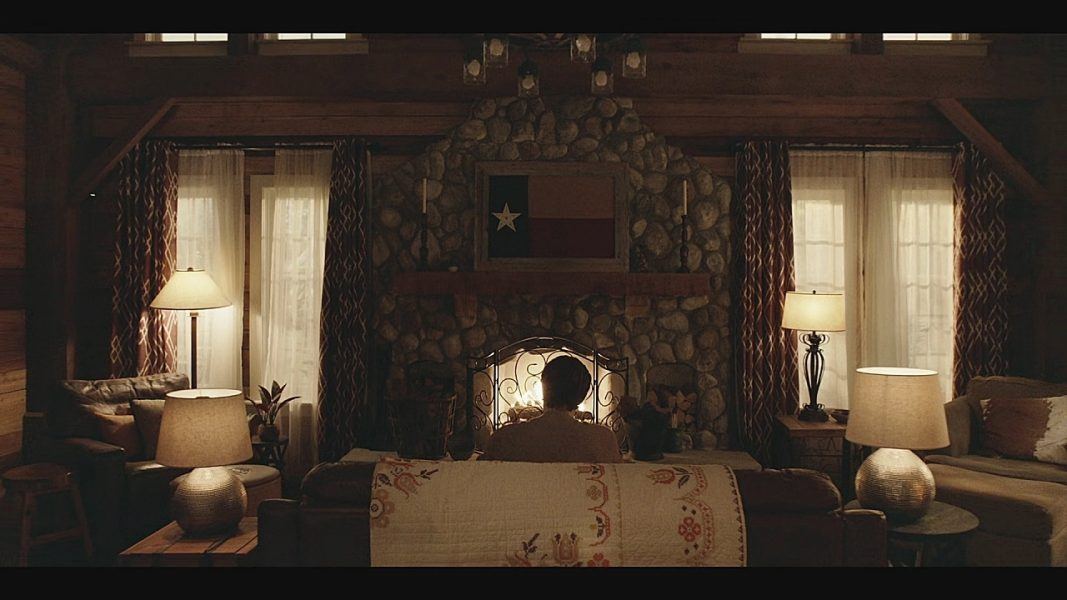 Long shot of Cordell Walker in front  of fireplace 4.06.