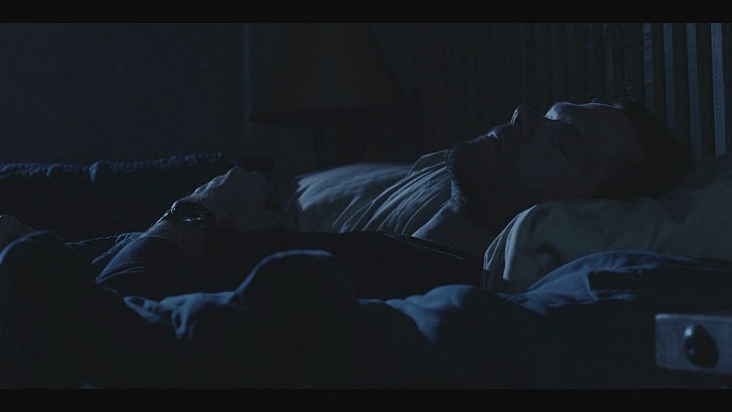 Cordell Walker sleeping in bed restlessly craving for Jensen Ackles to join him again on 4.09 set.