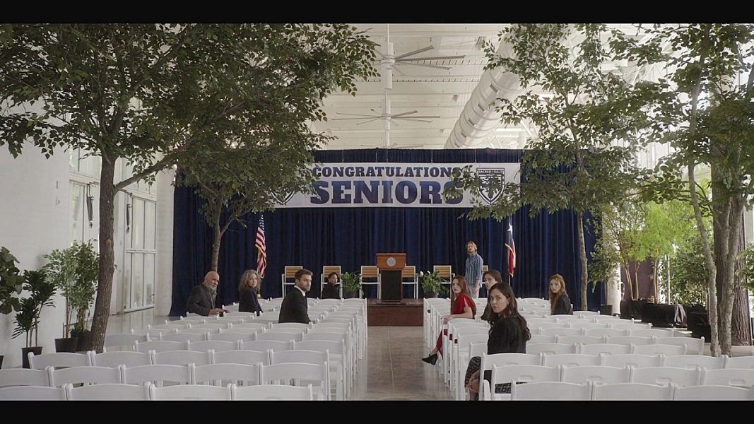 Cordell Walker dream sequence begins at graduation with Hoyt looking at him.